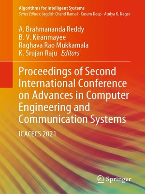 cover image of Proceedings of Second International Conference on Advances in Computer Engineering and Communication Systems